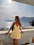 Wendy Stud Dress - Yellow