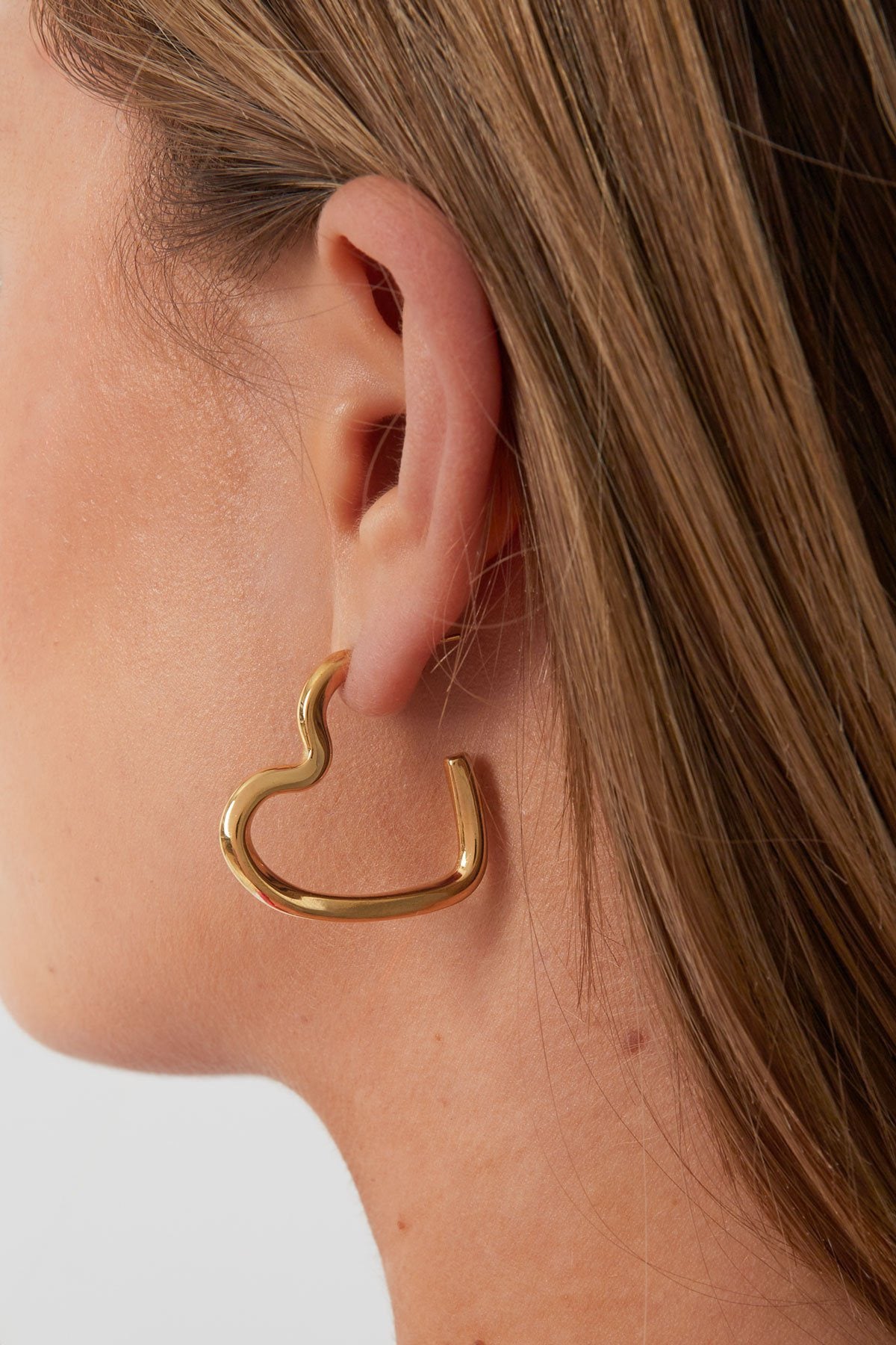 Hearted Stud Earrings