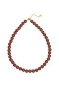 Kralenketting met kleine bruine kralen