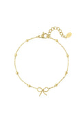Subtiele armband met strikje goudkleurig