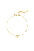 Strikjes armband in het goud