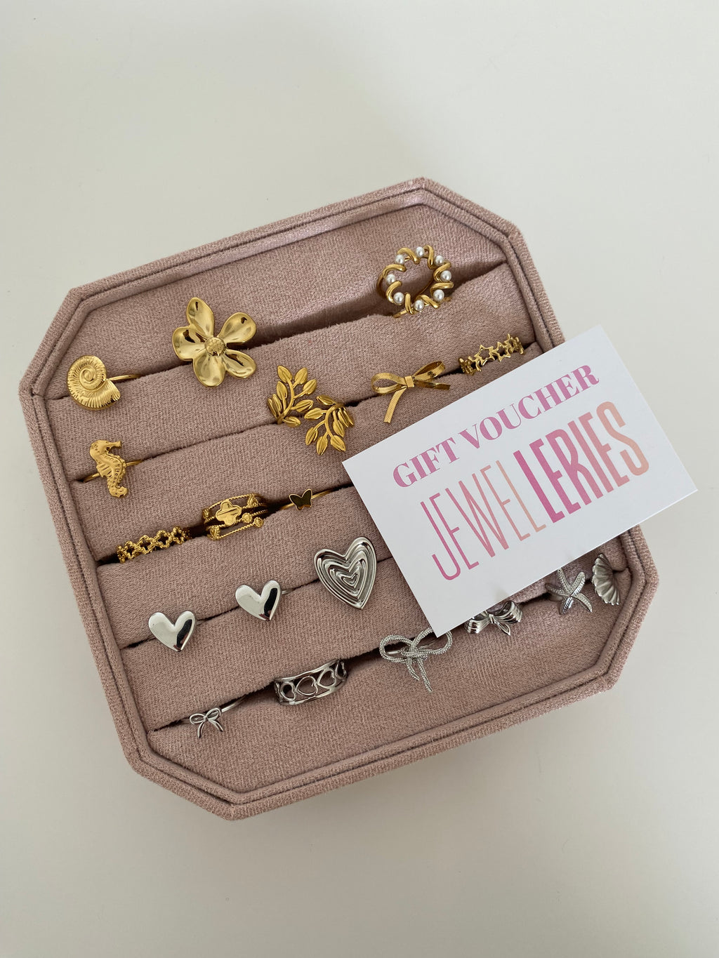 Waardebon voor sieraden, kleding en accessoires