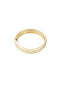 Trendy statement bangle armband in het goud