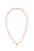 Kralenketting met roze kralen