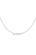Ketting met subtiele hanger van muntjes in het zilver