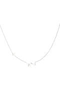 Minimalistische ketting vlinder bedels zilver
