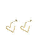 Oorhangers goud hartjes hangers waterproof