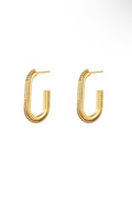 Statement oorhangers goudkleurig waterproof