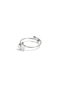 Ring met klein sterretje in het zilver