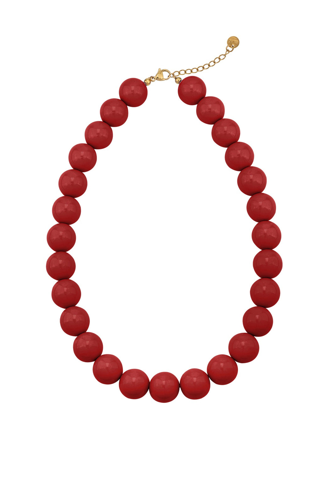 Kralenketting met bordeaux kralen