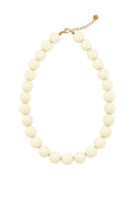 Kralenketting met grote kralen in off-white