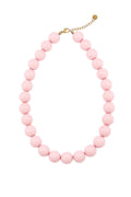 Grote statement kralenketting roze