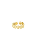 Verstelbare minimalistische ring goud schelpen