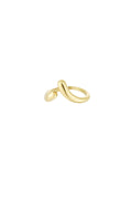 Minimalistische ring gedraaid goud