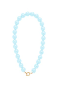 Grote kralenketting met blauwe kleur