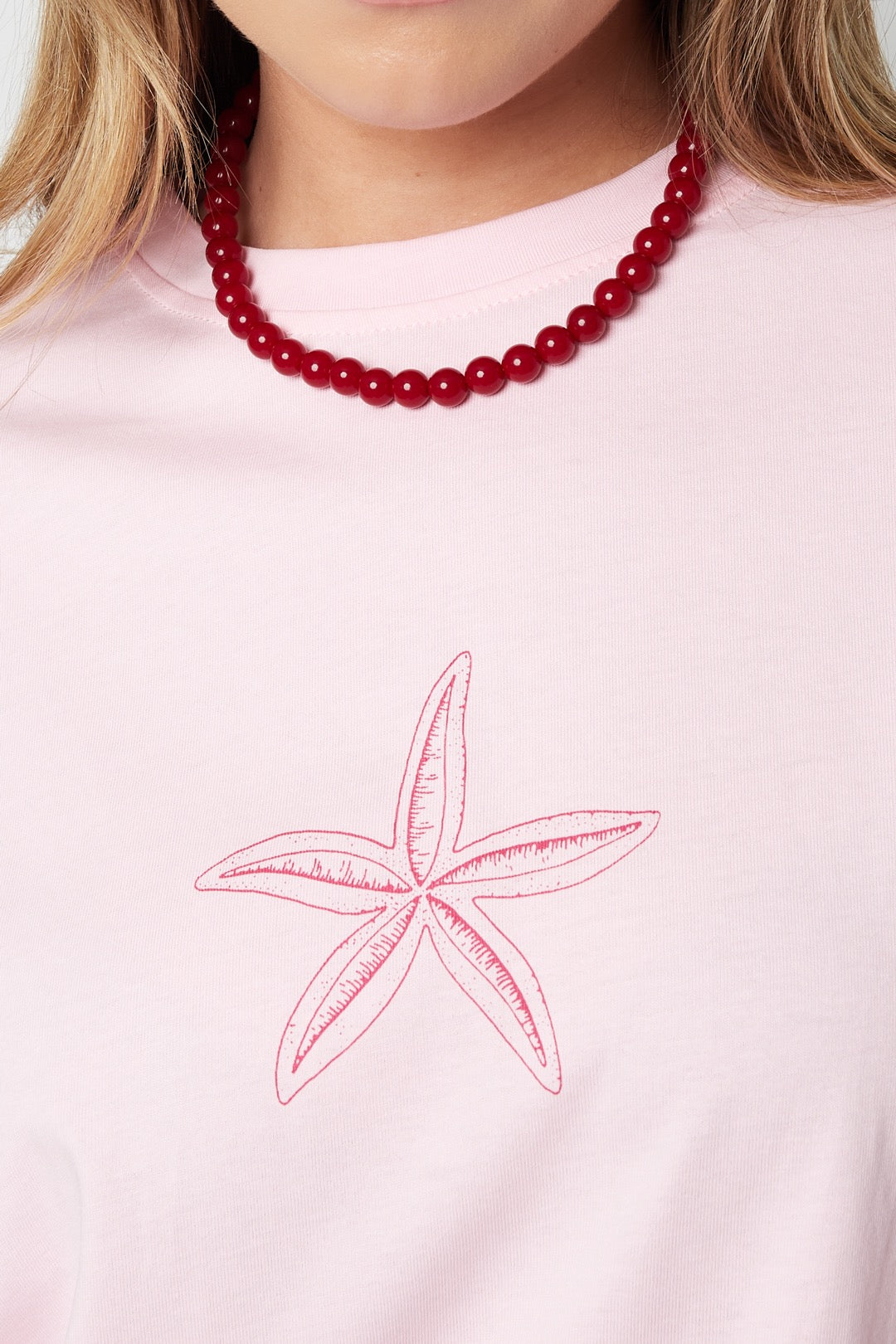 Kralenketting met bordeaux keurige kralen
