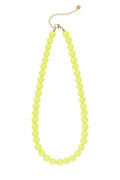 Kralenketting met kleine kralen in olive lime groen kleur