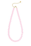 Kralenketting met roze kralen
