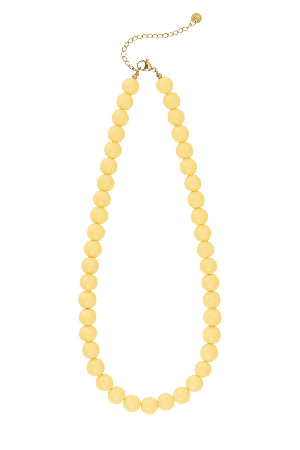 Kralenketting met gele kralen